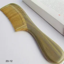 Инструменты для укладки утолщение зеленый сандаловое дерево гребни для волос Макияж головы массажер Антистатическая деревянная кисть