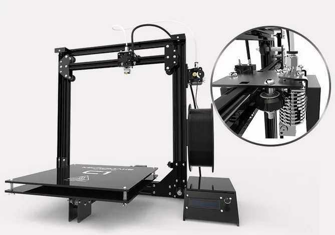 Micromake 3D-принтеры металлический корпус с подогревом C1 с h-образной botxz Структура широкоформатной печати Размеры 245*245*260 мм DIY Kit