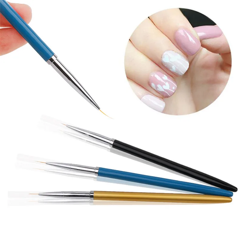 3 шт/1 шт Профессиональные кисти для ногтей DIY Nail Art рисунок чередование карандаш для рисования полоса для ногтей набор кистей для дизайна ногтей инструмент для раскрашивания