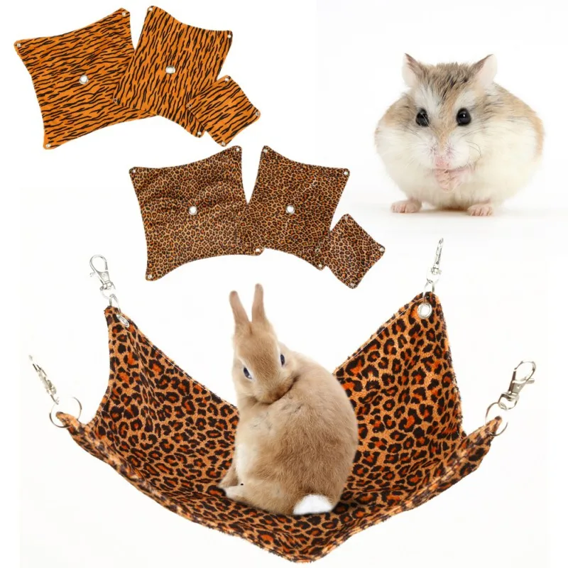 

Pet Dogs Cats Hamster Guinea Rabbit Cage Hanging Bed Pad Mat Hamsters Pet Sleeping Hammock Small Animel House Platform