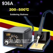 60 Вт фена 936A паяльная станция светодиодный цифровой паяльная станция Железный инструмент припой сварочный 220 В/110 В 900M-T-B круглый