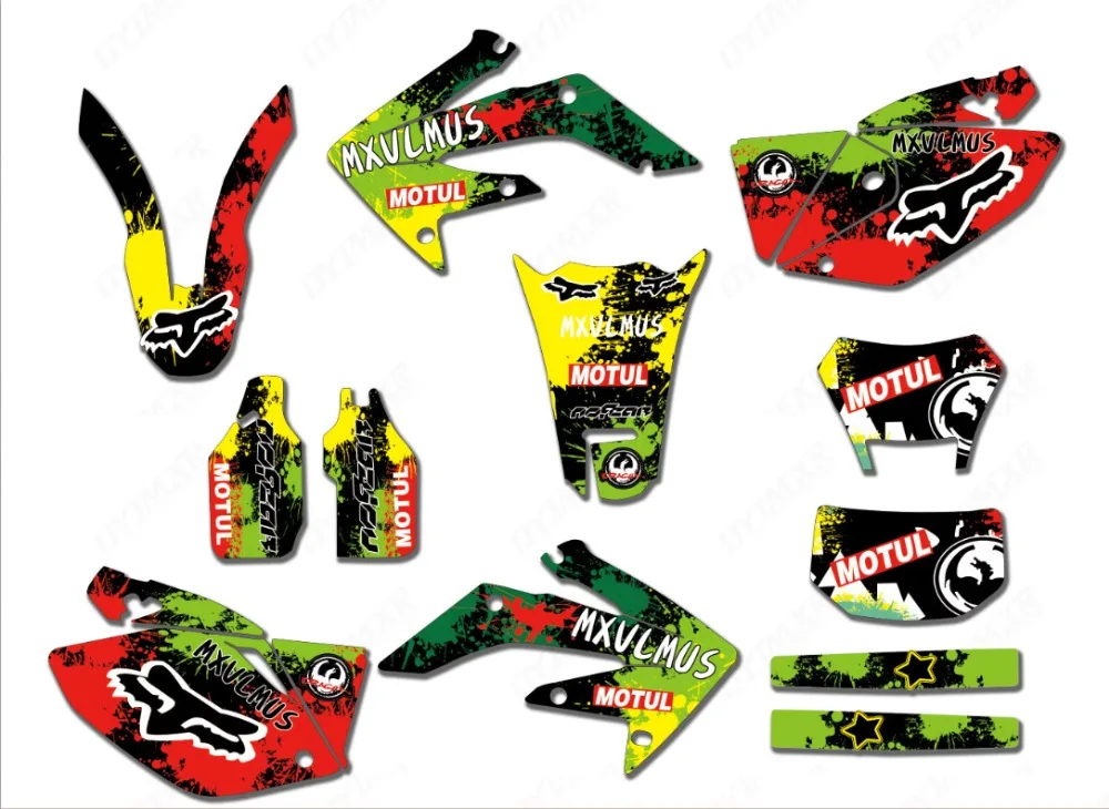 Байк Motocorss Переводные картинки Honda CRF250X 2004