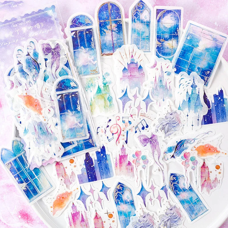 Beautiful Pattern Decoration Stickers For Scrapbooking DIY Handcraft Handbook Diary Album Making Pasters Practical Decor Papers
