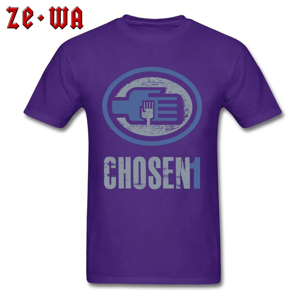 Chosen1 Printing Summer/Fall 100% Cotton O Neck Men Tops Shirts Print T Shirts Faddish Short Sleeve T Shirt Top Quality Chosen1 purple