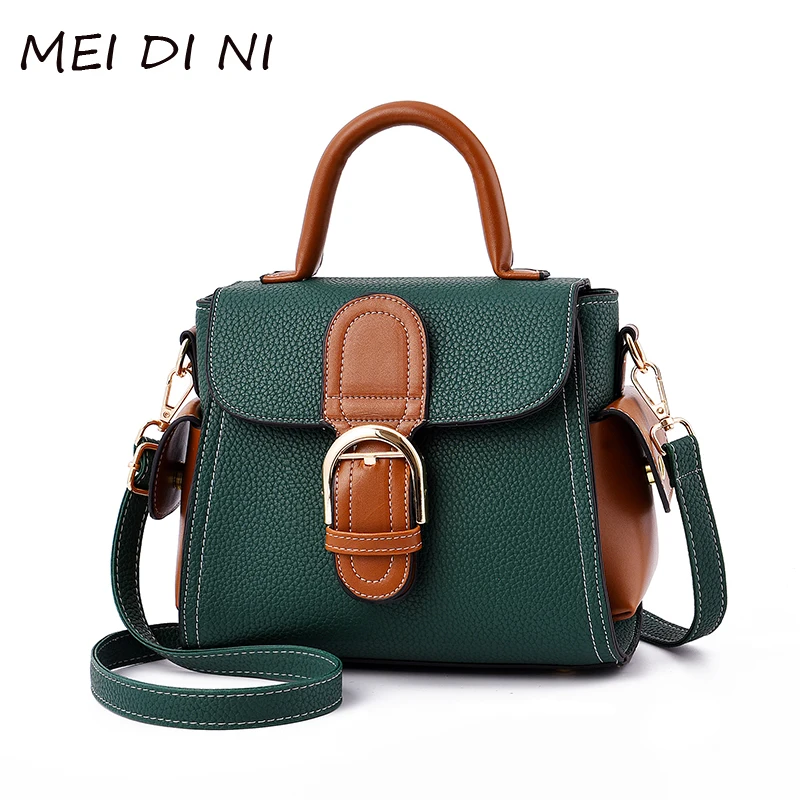 

MEI DI NI women leather handbags 2018 hot sale fashion pu shoulder messenger bag bolsas feminina tote clutch bag new arrvial