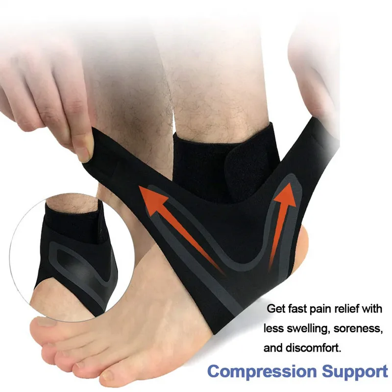 

1 PCS Ankle Support Elastic Adjustable Ankle Brace for Sports Running Basketball Sprain Prevention Recovery Foot Guard Bandage