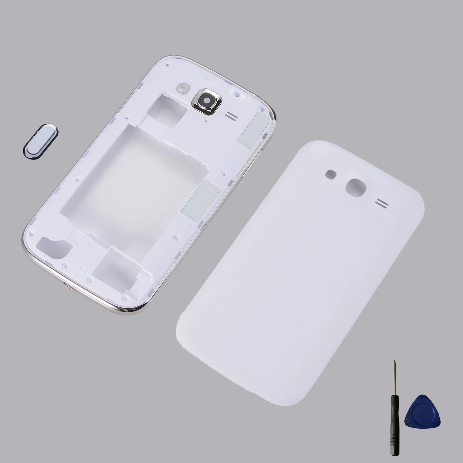 Корпус для samsung Galaxy Grand Neo GT-I9060 I9060 9060 средняя рамка чехол+ задняя крышка батареи+ Кнопка возврата клавиатуры+ Инструменты