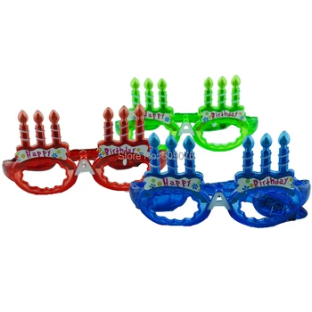 

120pcs/lot flash candle eyeglasses led glasses party masks for birthday party decorations kids