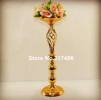 

new arrival ,Best-selling gold iron Wedding flower stand Centerpiece Vase