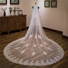 Кружевная свадебная вуаль 2 яруса Румяна покрытие лицо собора Высокое качество реальные фотографии Veu de Noiva с расческой свадебные аксессуары
