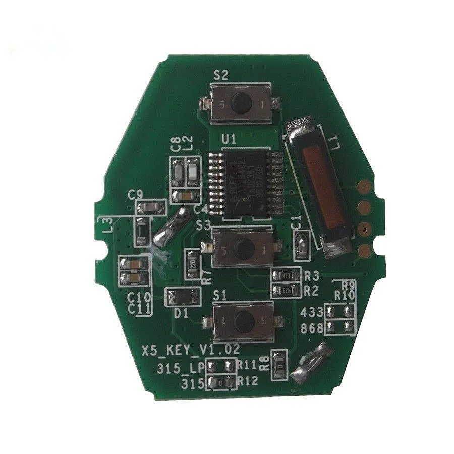 KEYECU New YH Rechargeable Remote Key PCB Board 433MHz for BMW E90 E60 2003-2006 CAS2 SystemHigh Quality | Автомобили и мотоциклы