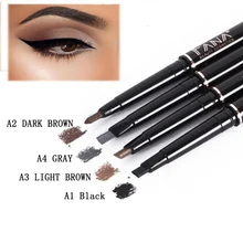 Двуглавый вращающийся 4 цвета бровей Pen Водонепроницаемый длительный карандаш для бровей мягкая гладкая Нет цветущие бровей Макияж