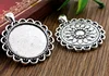 5pcs 30mm Inner Size Antique Silver Plated Bronze Black 3 Colors Classic Style Cabochon Base Setting Charms Pendant ► Photo 3/5