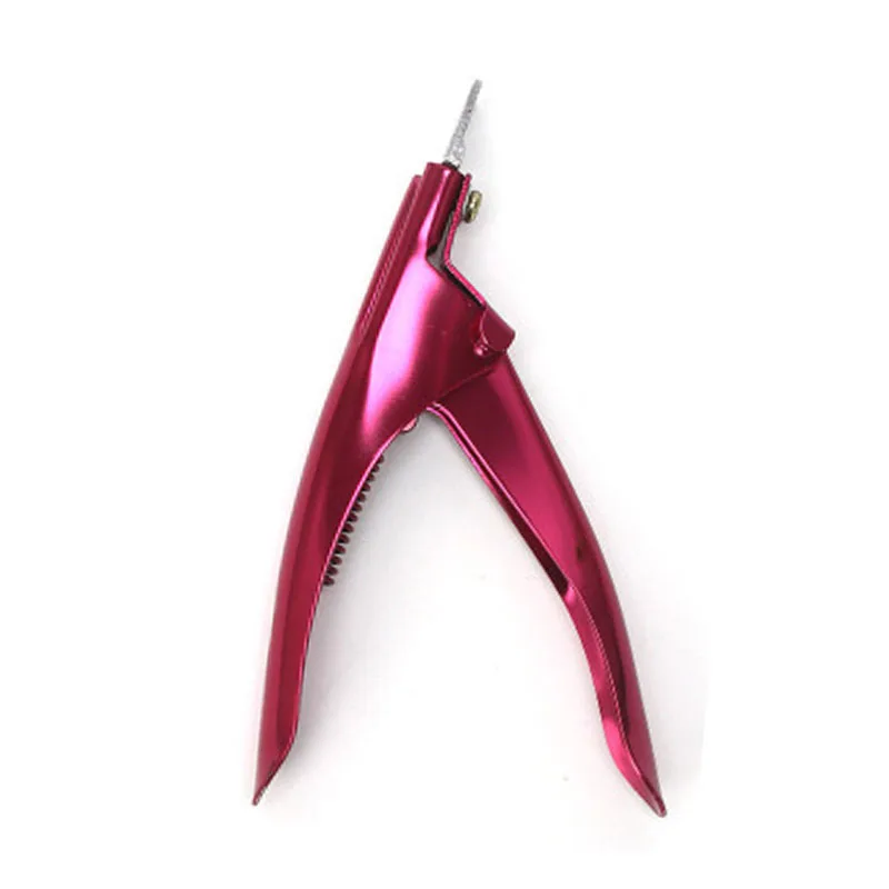 12,5 см художественный резак для ногтей клипер для педикюра искусственный гель УФ акриловый инструмент для маникюра кончиков ногтей поддельный Триммер ножницы - Цвет: Rose