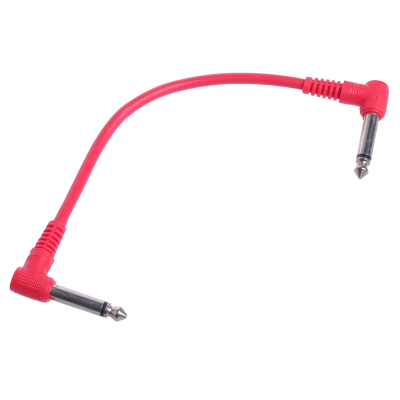 6Pcs/Set Colorful Angled Plug Audio Leads Patch Cables For Guitar Pedal Effect L15 6Pcs/Set Colorful Angled Plug Audio Leads Patch Cables For Guitar Pedal Effect L15