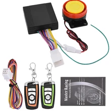 Motorbike Scooter Anti-theft Security Motorcycle Alarm System Remote Control Engine Start 12V for Honda/Suzuki/Kawasaki/Yamaha