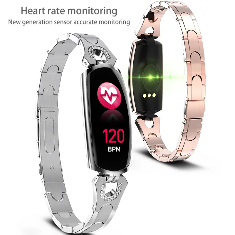 

Ravi AK16 Women Smart Bracelet Watch Heart Rate Blood Pressure Monitor Sports Fitness Tracker Smartband for pk Mi Band 4 Fitbits