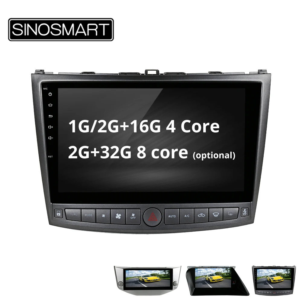 Discount SINOSMART 4 Core/8 Core CPU, 2G RAM Car GPS Navigation Player for Lexus IS200/IS250/IS300, RX270, RX200/RX330/RX350 0