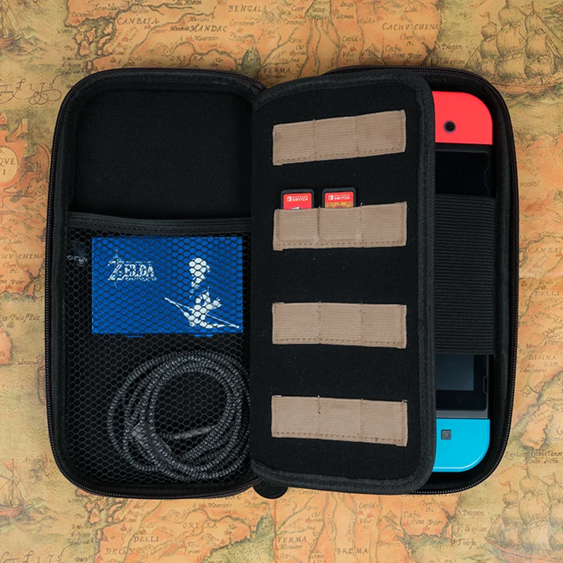 The Legend of Zelda Switch Carrying Storage Bag Sheikah Slate Water-resistent Silica Gel Case Bags Cover Protector