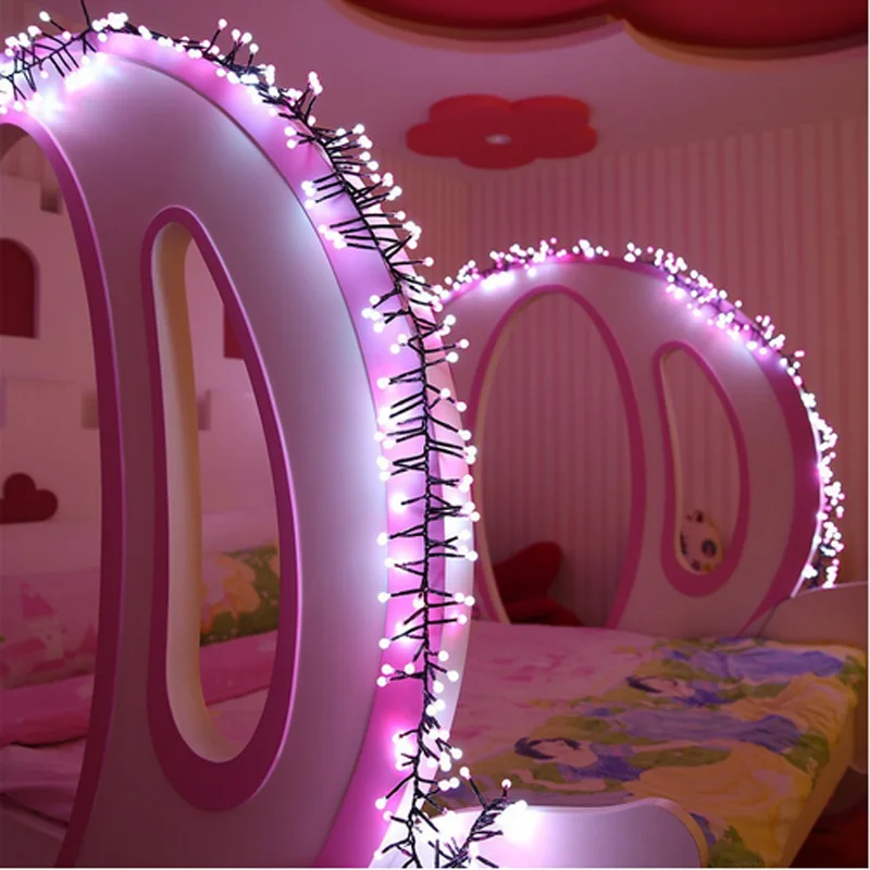 AC 3 м 400 Led Фея Фейерверк Форма Молочный шар гирлянды ротанговая ветка W/Глобус шар украшение в виде рождественской гирлянды ЕС США Великобритания
