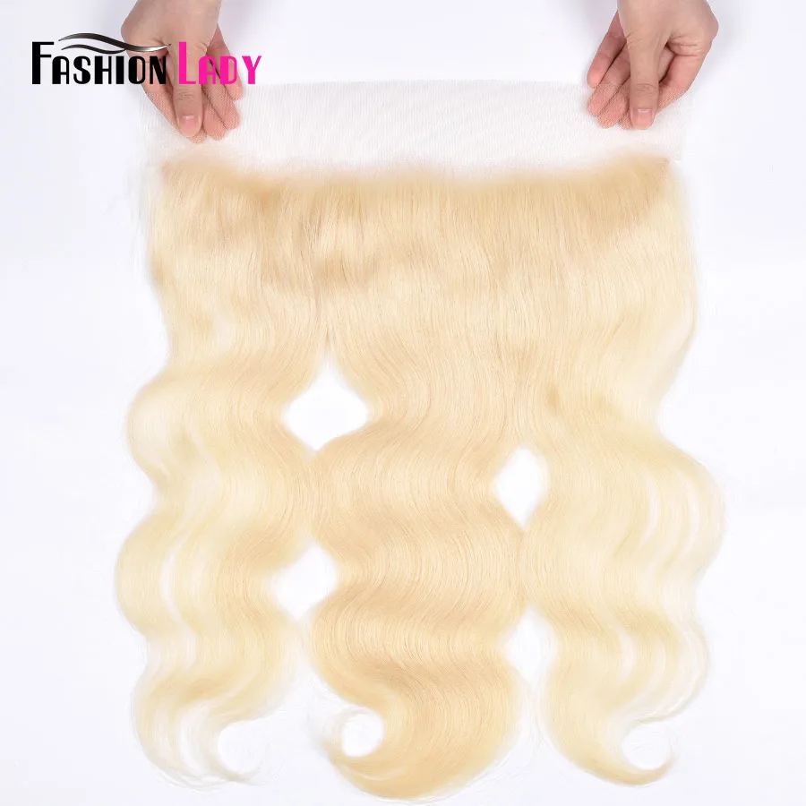 Модные женские перуанский Волосы remy платиновый блондин пучки волос с Frtonal 100% человеческих волос 3 Связки с закрытием кружева фронтальной