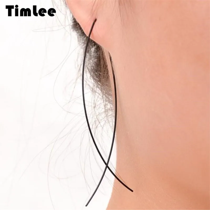 

Timlee E171 Free shipping Personality Contracted Geometry Stud Earrings Wholesale .