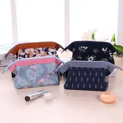 Новый Фламинго косметическая сумка-Органайзер для путешествий Для женщин, несессер наборы туалетных принадлежностей Макияж сумка