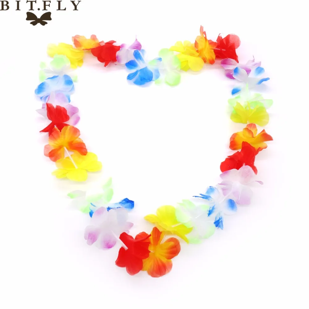 Гавайская гирлянда из цветов своими руками