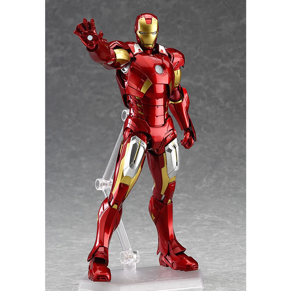 

Action Figure Toys 16cm PVC Super Hero Iron Man Figma 217 Avenger Alliance Toni Hands-on Model