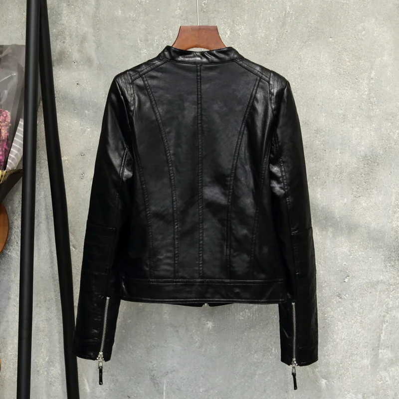 Куртка FTLZZ из искусственной кожи Pu пальто весенне зимние женские куртки Женская