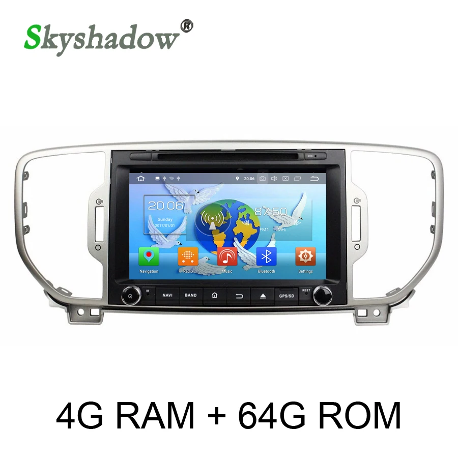 Ips HD TDA7851 Android 9,0 для kia Sportage 8 ядерный 4 Гб+ 64 Гб Bluetooth 4,2 Wifi gps ГЛОНАСС карта Автомобильный dvd-плеер радио