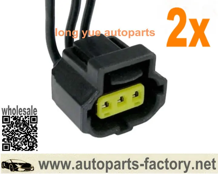 long yue 2pcs Reservoir Fluid Level Sensor Repair Connector Pigtail