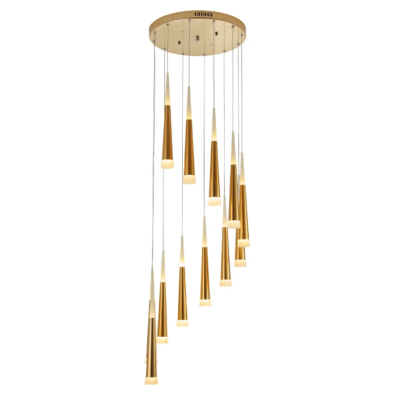 Staircase Hanging Chandelier Modern Stairwell Chandelier Long Stairwell ...