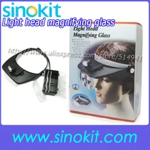 Светодиодный лампы 1.2x 1.8x 2.5x. 3.5x Шлем увеличительное стекло MG81001-A