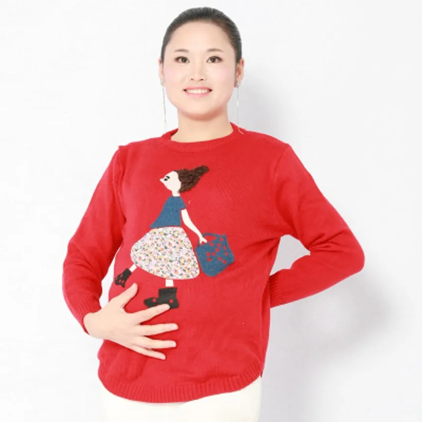 2018 New Pregnant Women Pregnant Sweater Women's Long Sweater Loose Winter Coat Maternity Sweater