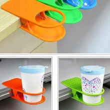 Новейшая креативная настольная полка для кухонного стола, офисные принадлежности для хранения, держатель для стаканов с зажимом