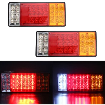 

44LEDs Trailer Tail Lights 12V Waterproof Car Tail Light Warning Lights Truck Indicator Lamp UTV Tail/Turn Signal/Reverse Lamp