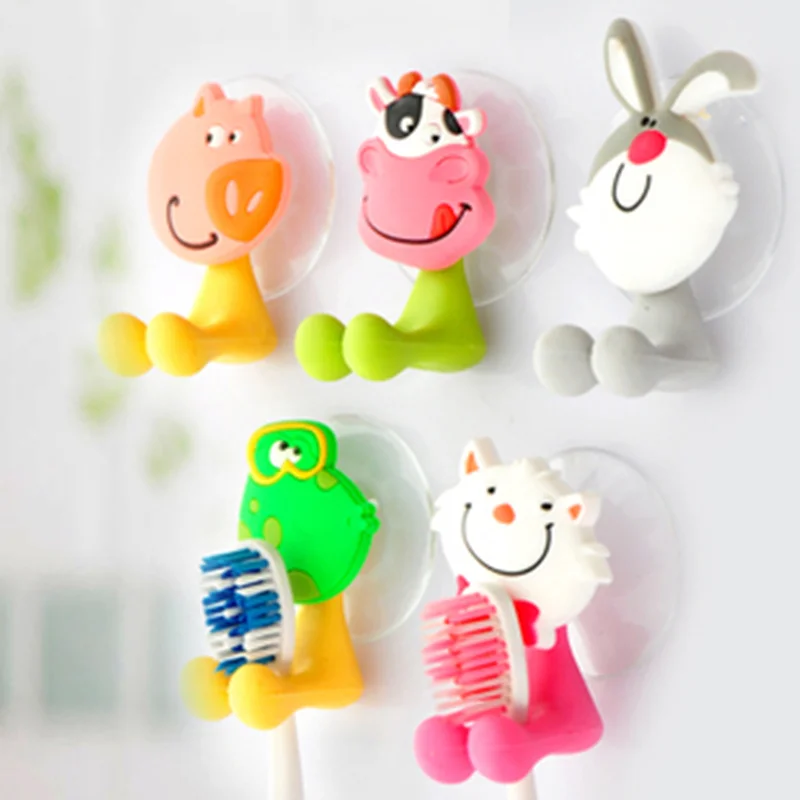 Силиконовый держатель для зубной щетки 5 шт./лот|bathroom suction hook|suction hookssucker toothbrush holder |