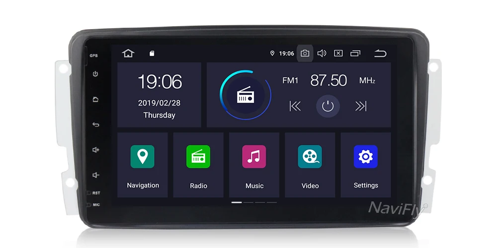 Flash Deal Free shipping! 8" Android 9.0 Car multimedia player For Mercedes Benz W209 W203 W168 ML W163 W463 Viano W639 Vito GPS Navigation 17