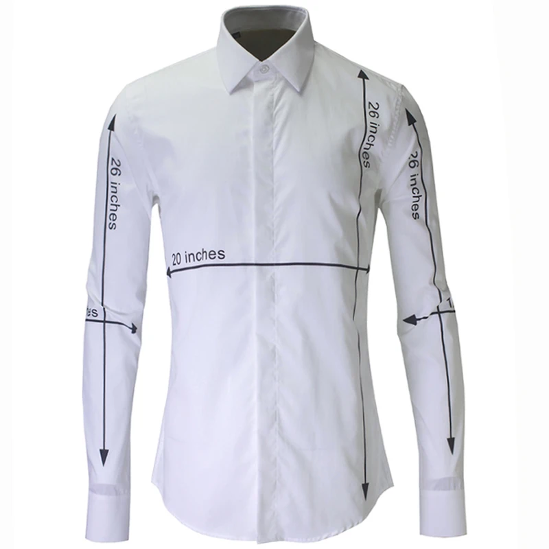 Мужская рубашка с принтом Slim Fit с длинным рукавом, белая хлопковая рубашка, Брендовые мужские рубашки 3XL, роскошная мужская рубашка, Chemise Homme, уникальный дизайн