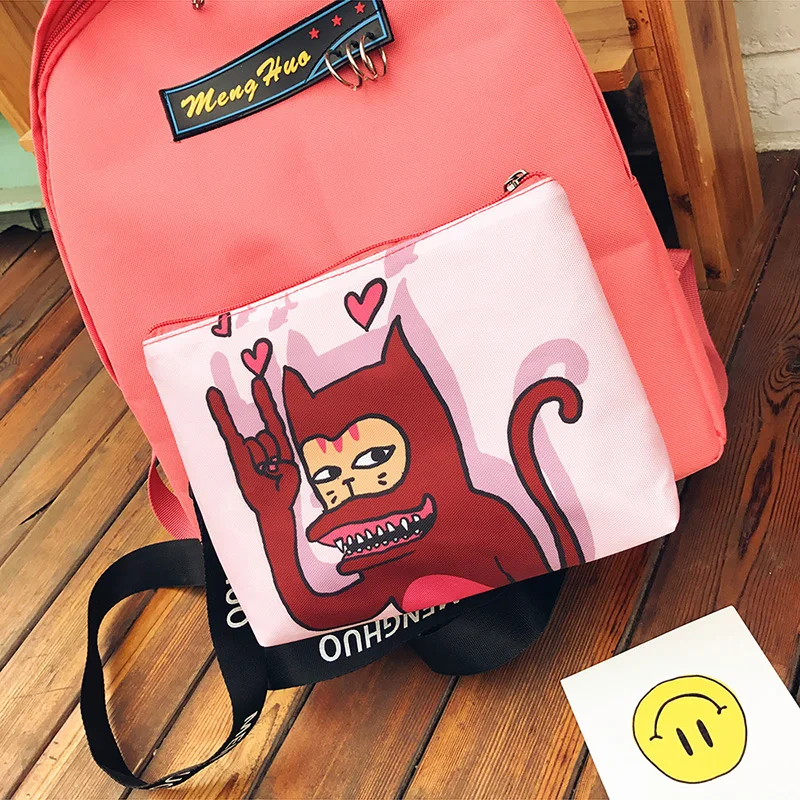 2017 Hot Multifuncional Personalized Detachable Pocket Backpack Fashion Separable Shoulder Bag 2pc School Bag Casual Travel Bags (42)