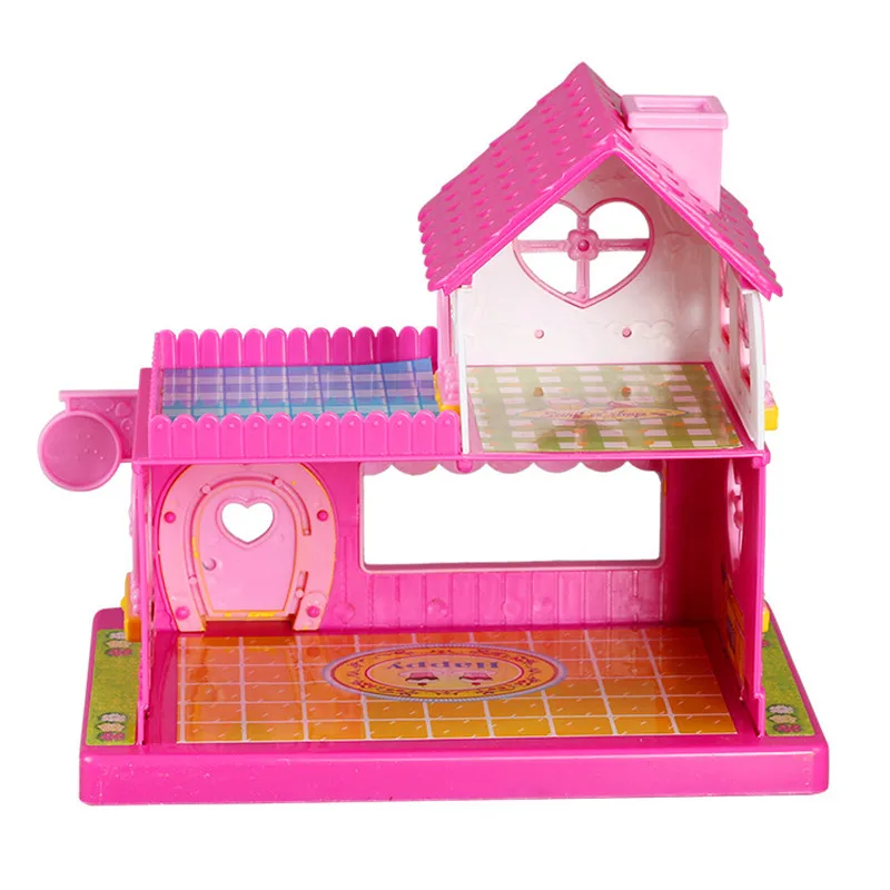 2018 Newest Cartoon Mini Simulation Villa House Pretend Play Toys for children Lover Gift (1)