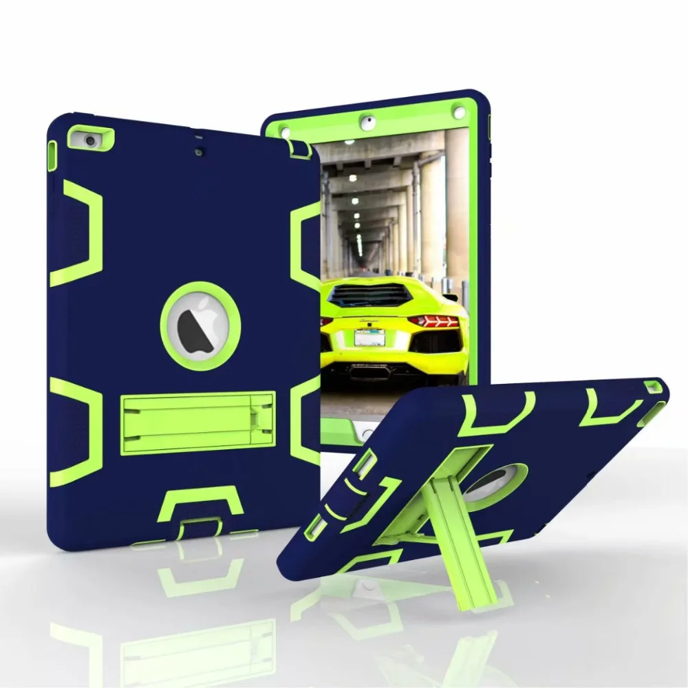 Kickstand чехол для Apple iPad 4 3 2 9,7 противоударный Heavy Duty Броня защитник полный защитный чехол для Apple iPad 2/3/4