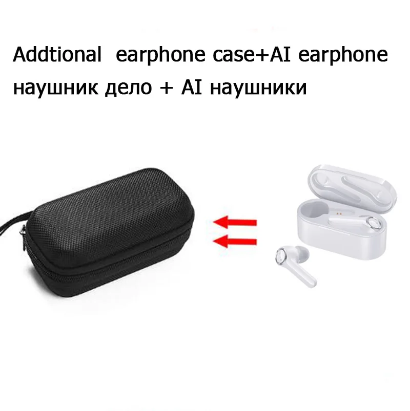 Lining FUNCL AI APT-X Беспроводная умная bluetooth-мышь наушники, черные, белые беспроводные наушники-дополнительные 2% скидка для поклонников магазина - Цвет: earphone case white