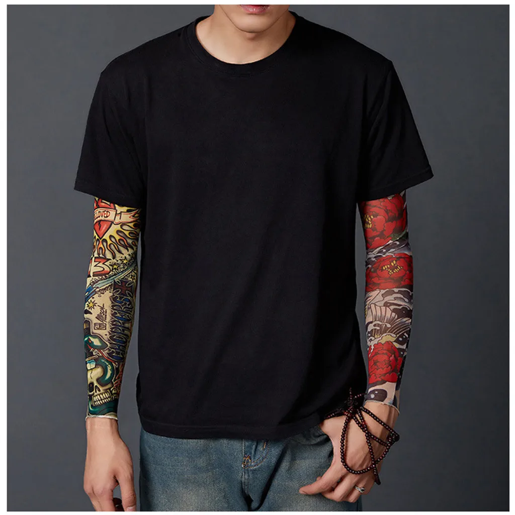 Fashion Cool Tattoo Sleeve Arm Warmer Long Cuff Ice Arm Sleeve Uv