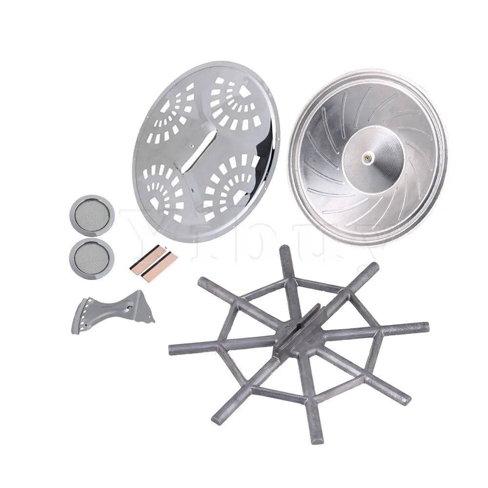 Yibuy 8 x Dobro Guitar Set Resonator Cones Soundhole Screens Bridge Saddle Tailpiece 