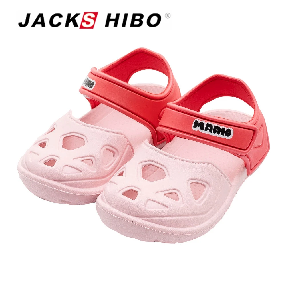JACKSHIBO Summer Kids Sandals baby Sandals Girl Close Toe Beach Shoes for Child Summer Shoes Breathable Vamp Suitable Shoes