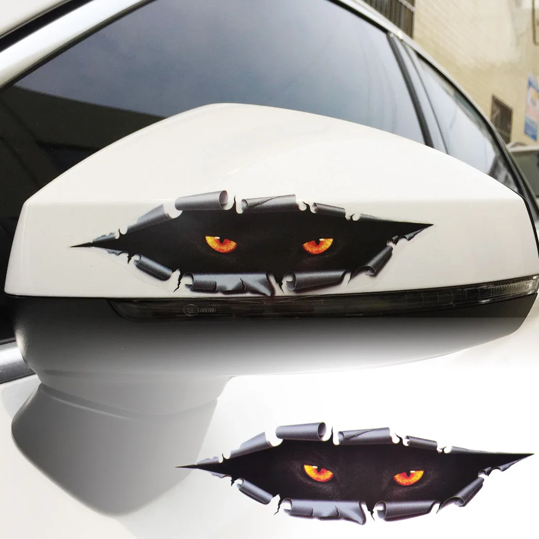 

New Car Styling Sticker Funny 3D Simulation Peeking Eye Monster Leopard Decal Car SUV Window Whole Body Cover for All Cars SUV