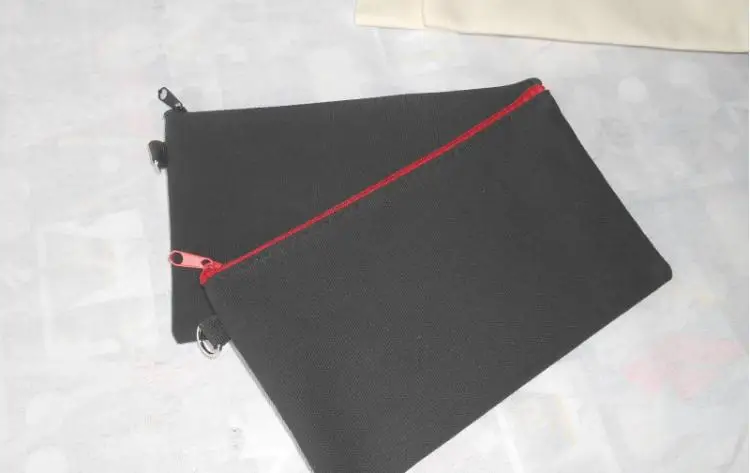 11*20 см белоснежное хлопковое текстильные косметички DIY Женская свободная плотная Сумка-косметичка на молнии телефон сцепления брелок для ключей сумка SN177