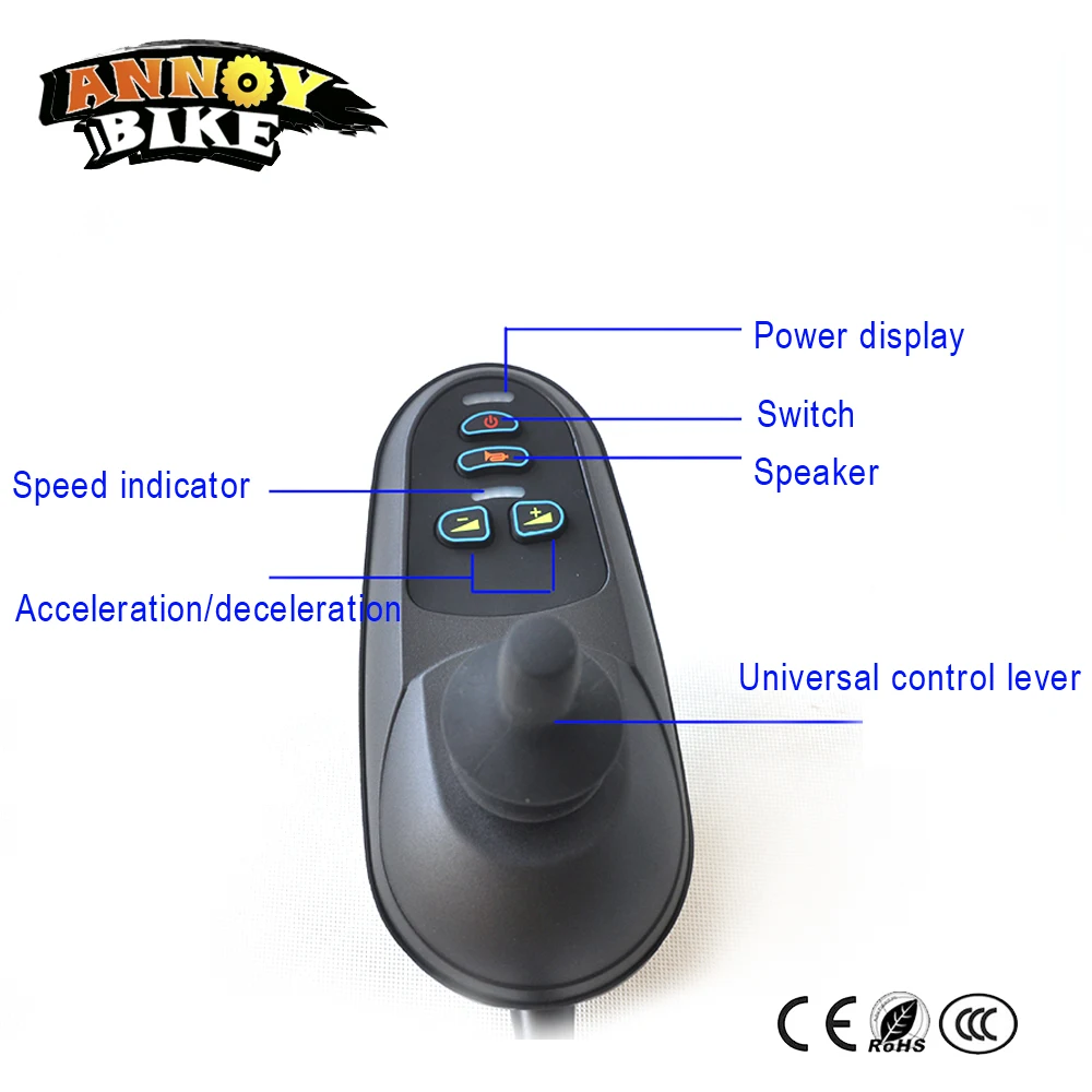 Sale DC 24V 35A Joystick Controller Wheelchair Brushed Electric Motor Scooter With Electromagnetic Brake Mobility Knob Grip Remote 1 Sale DC 24V 35A Joystick Controller Wheelchair Brushed Electric Motor Scooter With Electromagnetic Brake Mobility Knob Grip Remote 1
